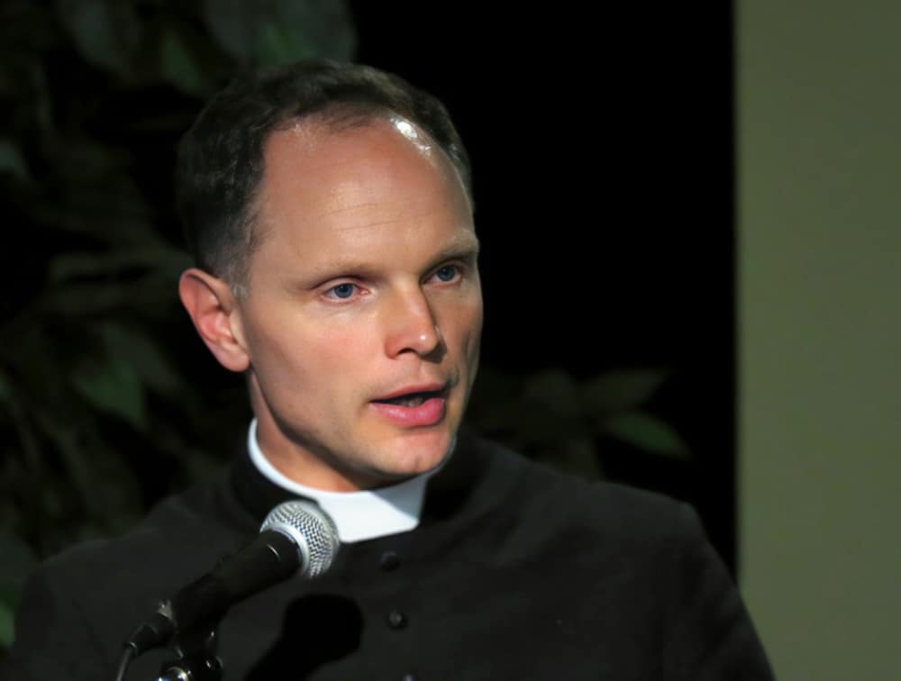 Fr. Johannes Heyne, who traveled here from Germany, gave the Keynote Address.