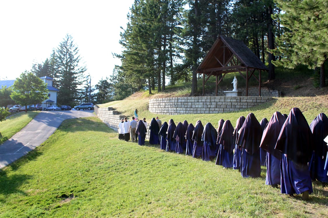 Procession of nuns
