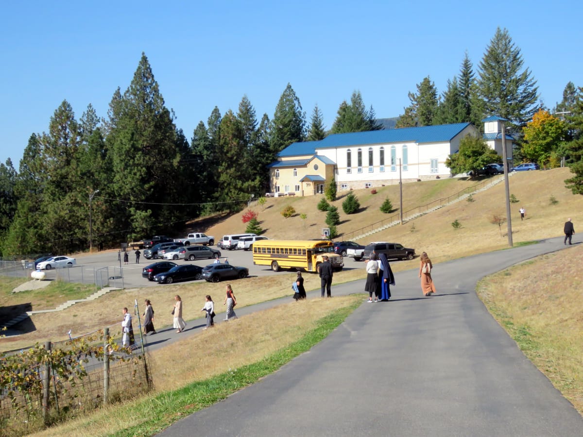 Open House at the City of Mary after the Sunday morning high Mass.