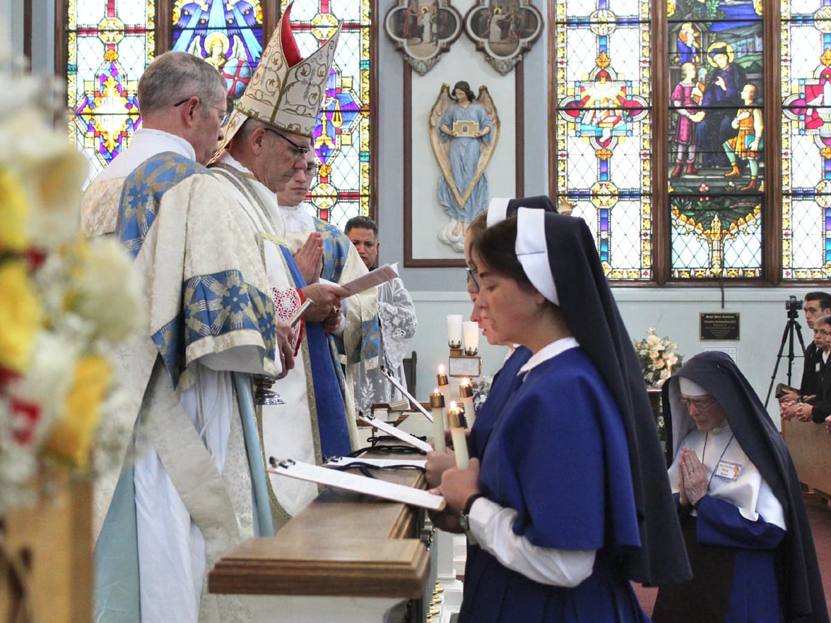 Postulant reception after the pontifical high Mass