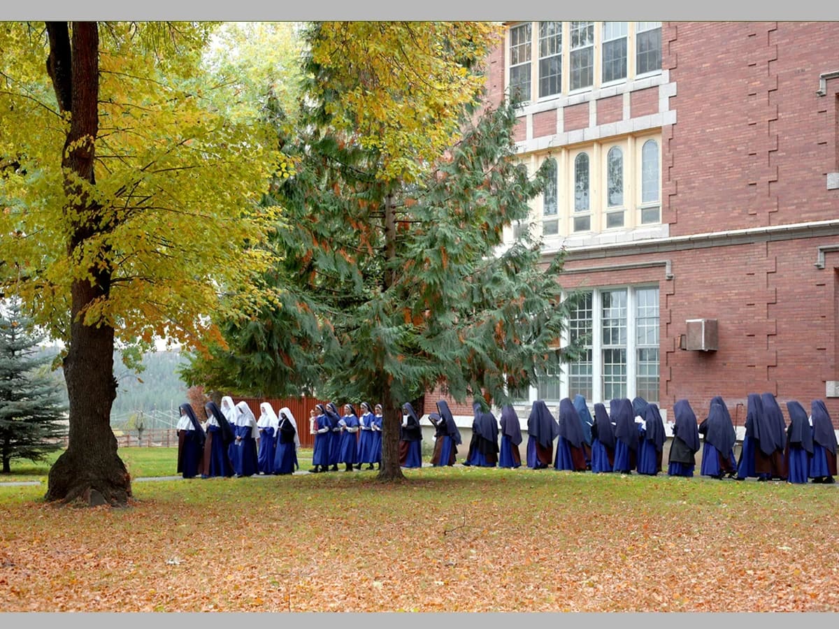 Our traditional procession of the Infant of Prague on the feast of Christ the King was more significant this year as the Infant is “in charge” of the novitiate renovations.