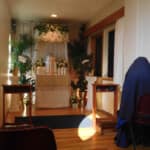 Sr. Mary Josephine keeps watch at the Altar of Repose at Mary Immaculate Queen Church in Rathdrum. Ordinarily this vigil would be open to parishioners Sister praying before the altar of repose