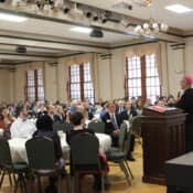 His Excellency prefers to give his lectures close to his audience