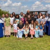 Girls from the southern states met for camp in Fairhope, Alabama, with Fr. Francis Miller and the Sisters.