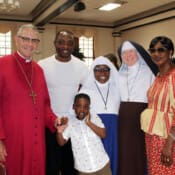 Sr. Maria Bosco’s relatives from the East coast join her to celebrate her reception as a novice.