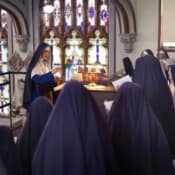 One of the joys of summer is singing at Mass with a choir of Sisters almost doubled in size by the return of our missionaries.