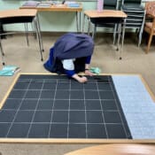 A sample of summer classroom prep projects, taken from St. Joseph’s in Wayne, Michigan where Sister prepares a felt board.