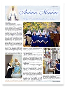 Winter 2025 Anima Mariae Newsletters of the CMRI Sisters