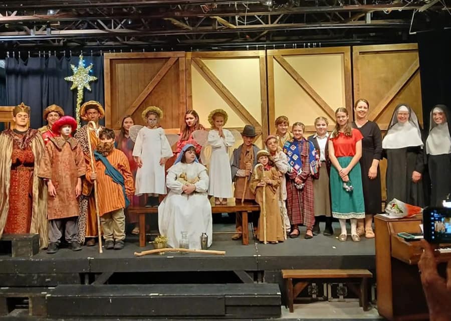 Christmas program by the students of Our Lady of Fatima Academy in Weeki Wachee, Florida.