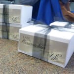 Close-up of a sacramental box for parishioners who could not go to church on Easter.