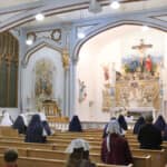 In accordance with a decree of Pope Leo XIII, the Sisters and parishioners recited the Rosary in the presence of the Blessed Sacrament exposed daily throughout the month of October.