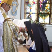Silver and Gold. Thanking God for the grace of perseverance, Sr. Mary Julianna and Sr. Bernardine Marie celebrate their 50th and 25th jubilees of vows.