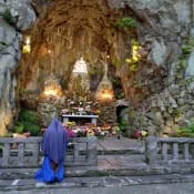 Morning prayers at the Sorrowful Mother Grotto in Portland, Oregon, is a peaceful beginning to a busy day of picking up donations. Morning prayers at the Sorrowful Mother Grotto in Portland, Oregon, is a peaceful beginning to a busy day of picking up donations.