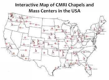 CMRI interactive map of traditional Latin Mass centers in USA 