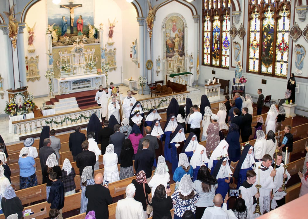 Recessional after vows ceremony