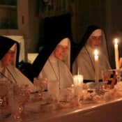 “Let us pray to Holy Mary for our Mother on her feast…” we sang as Reverend Mother prepared to blow out her feastday cake.