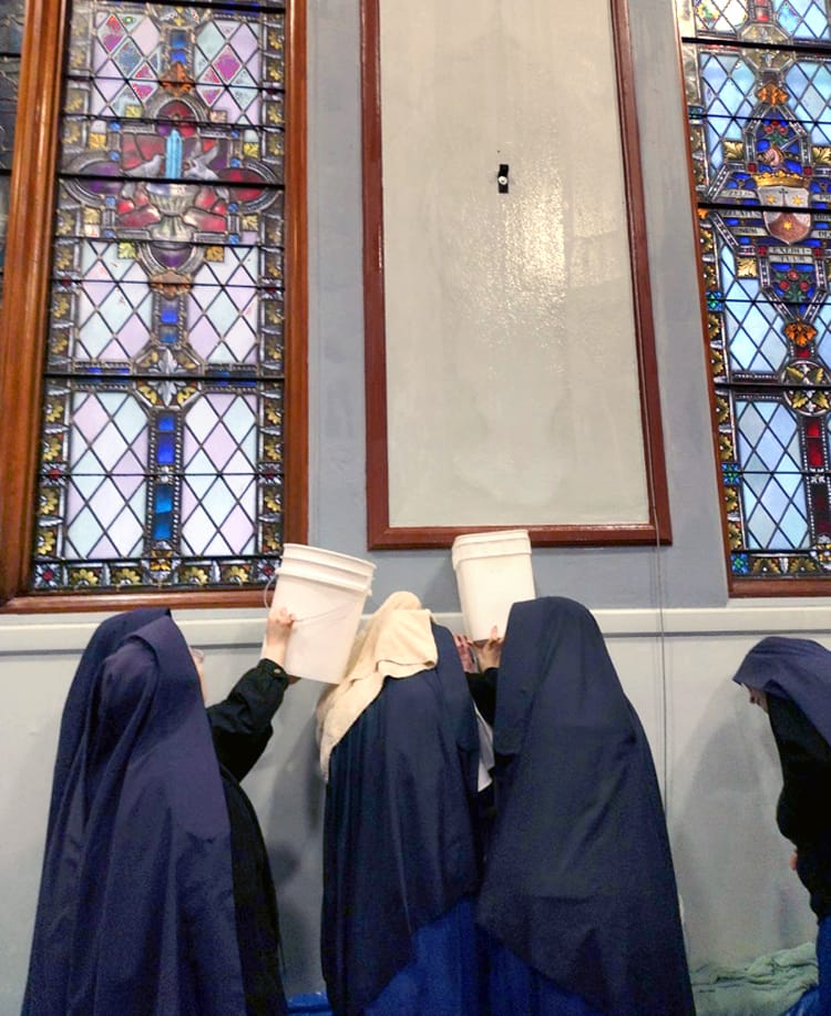 A Waterfall in Church?